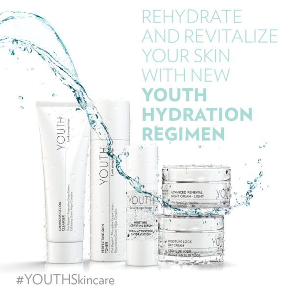 Hydration Regimen Product Image with Tagline